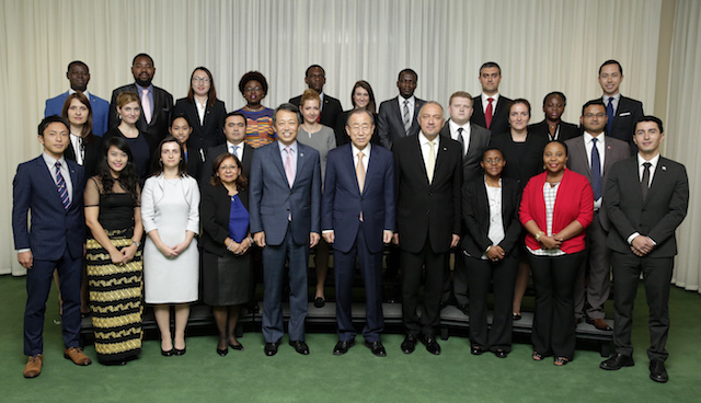 SG with Fellows of the 2015 United Nations Disarmament Program (indonesian Lounge, GA Building)