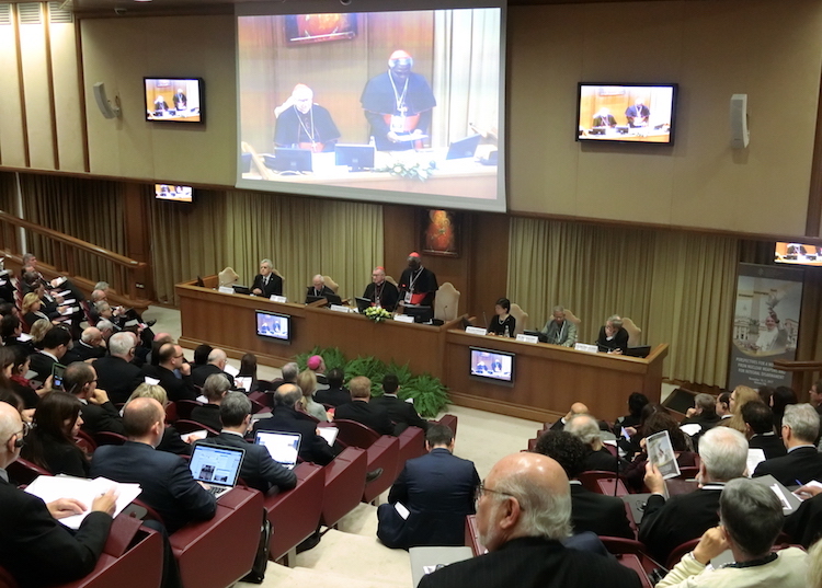 Photo: Cardinal Peter Turkson of Ghana welcoming Vatican conference participants on November 10. Credit: Katsuhiro Asagiri | INPS Japan