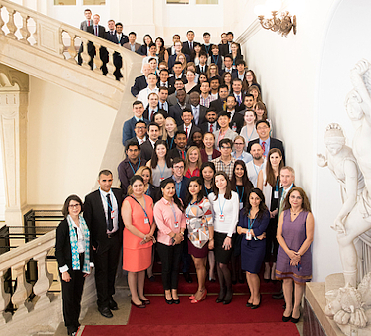 Photo: CTBTO Youth Group with Executive Secretary Dr Lassina Zerbo. Credit: CTBTO.
