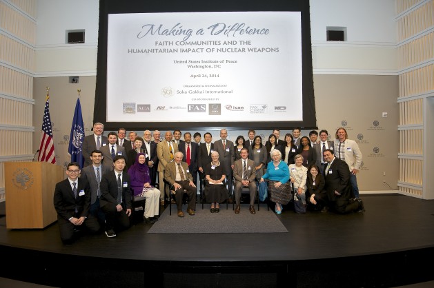 Faith leaders gathered at the United States Peace Institute to solidify a common stance on nuclear disarmament. Credit: Courtesy of SGI