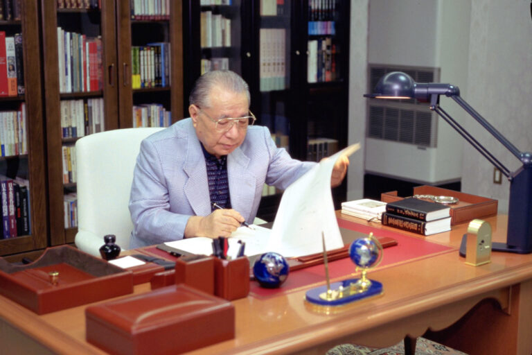 Photo: Dr. Daisaku Ikeda. Credit: Seikyo Shimbun.