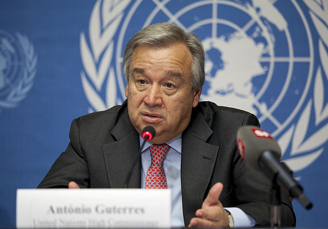 Antonio Gutierrez, Director General of UN/ Public Domain