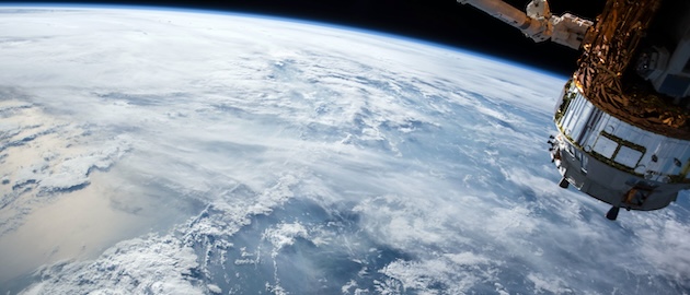 A view of the Earth and a satellite as seen from outer space. Credit: NASA via UN News