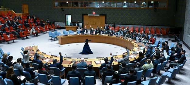 Russia vetoed a draft resolution in March 2024 to renew the mandate of the Security Council's 1718 Committee panel of experts monitoring sanctions on the Democratic People’s Republic of Korea. Credit: UN Photo/Evan Schneider