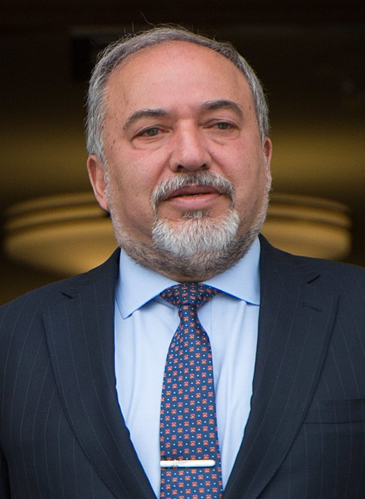 Avigdor Lieberman, at the Pentagon in Washington, D.C., March 7, 2017.  Credit: By Jim Mattis, Public Domain.